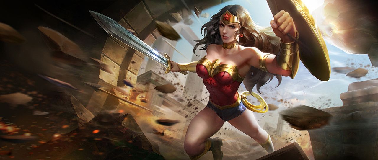 Wonder Woman có damage chuẩn tăng theo cấp chiêu