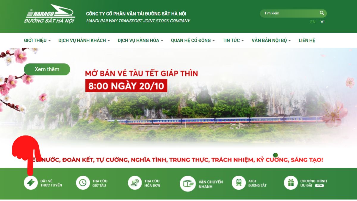 Công ty Cổ phần Vận tải Đường sắt Sài Gòn - bước 1