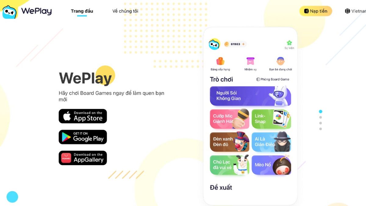WePlay - Game & Party là ứng dụng gì?