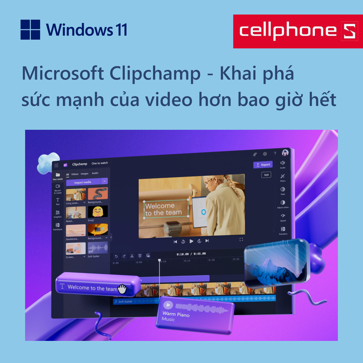 Microsoft Clipchamp: Khai phá sức mạnh của video hơn bao giờ hết!