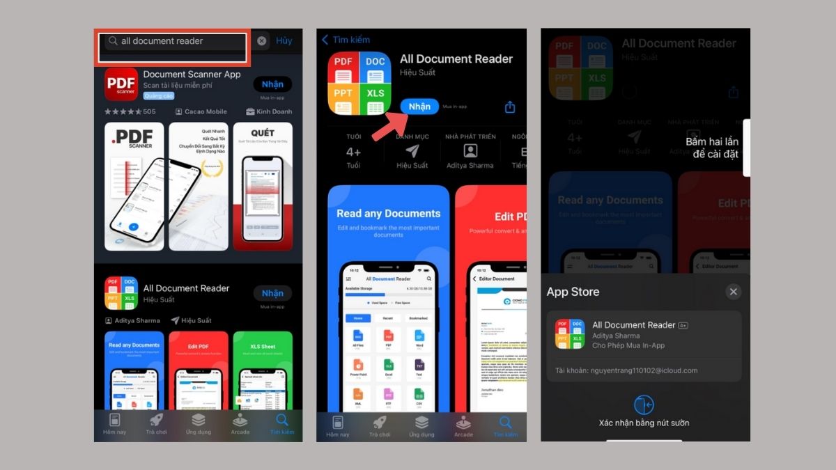 Cách tải Document Reader trên điện thoại iOS