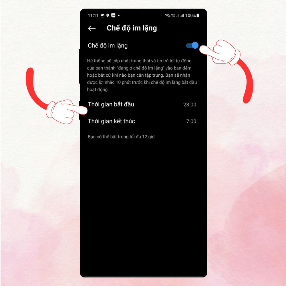Cách tắt thông báo Instagram khi đang làm việc 4