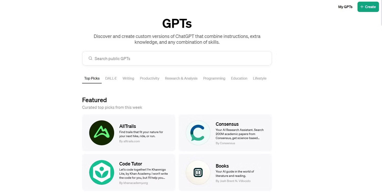GPT Store là sản phẩm chính của chương trình GPT Builder mà OpenAI đã phát triển trong suốt gần một năm qua