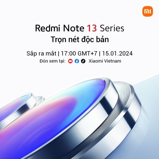 Xiaomi sẽ ra mắt dòng Redmi Note 13 tại Việt Nam vào ngày 15/1