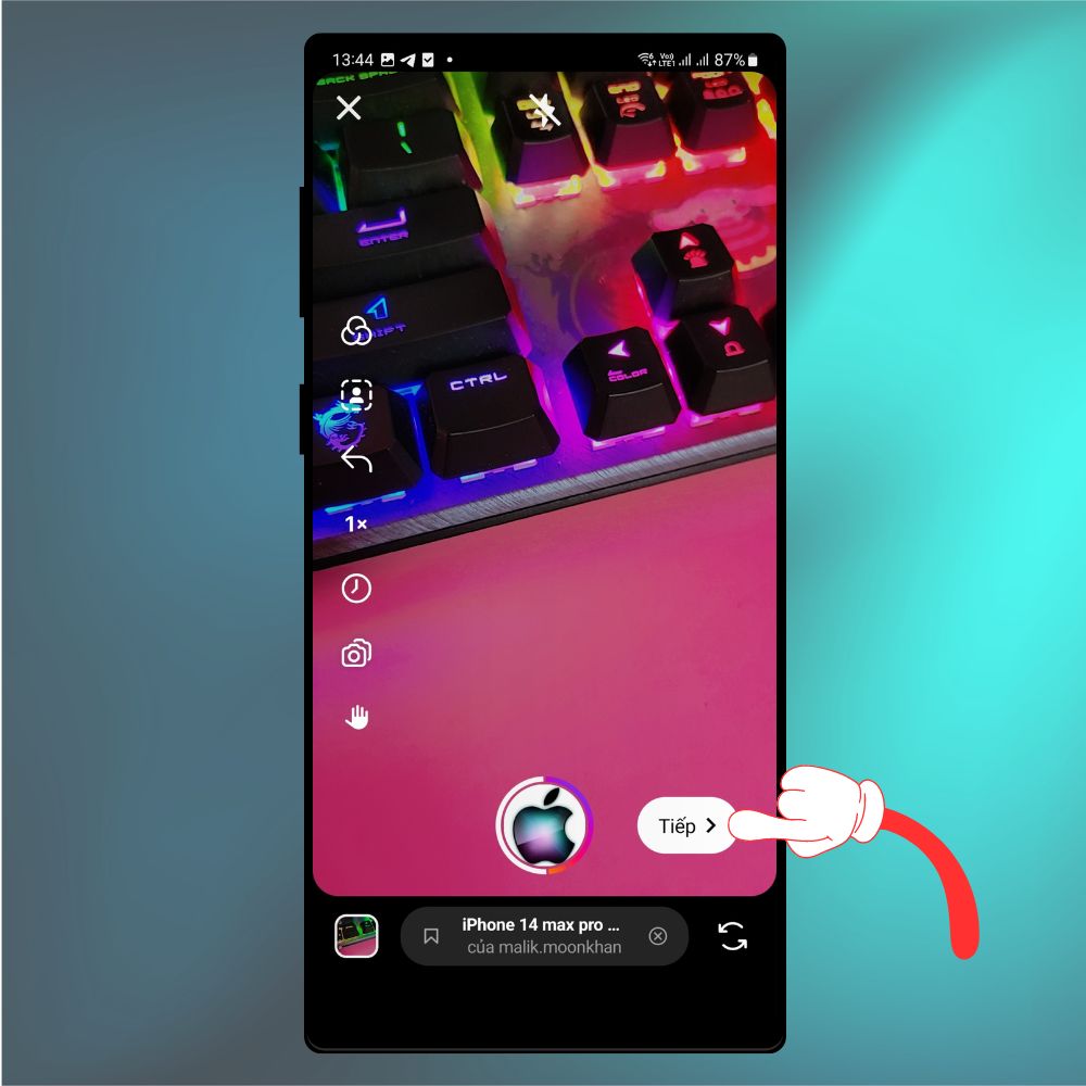 Cách ghép nối video Reels Instagram 5