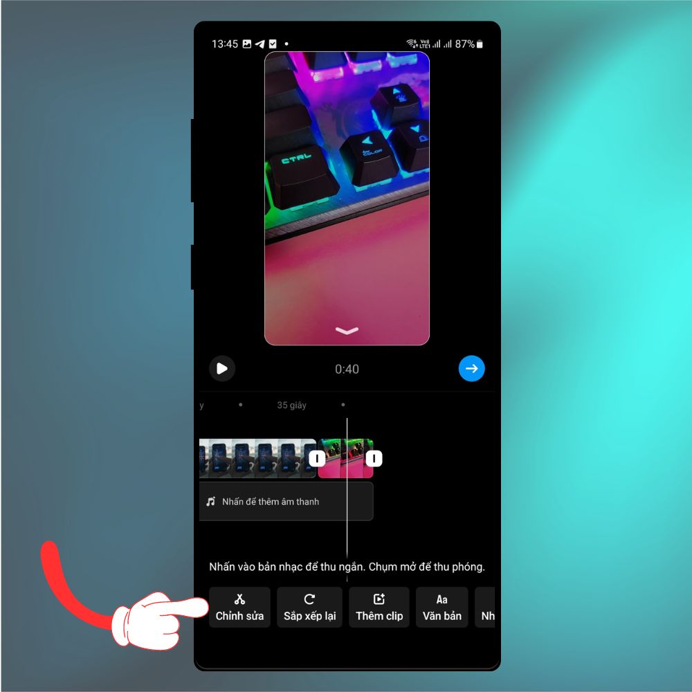 Cách ghép nối video Reels Instagram 7