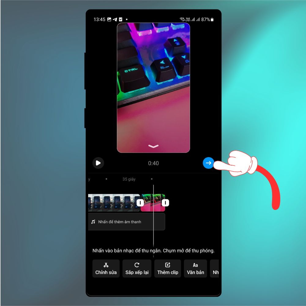 Cách ghép nối video Reels Instagram 8