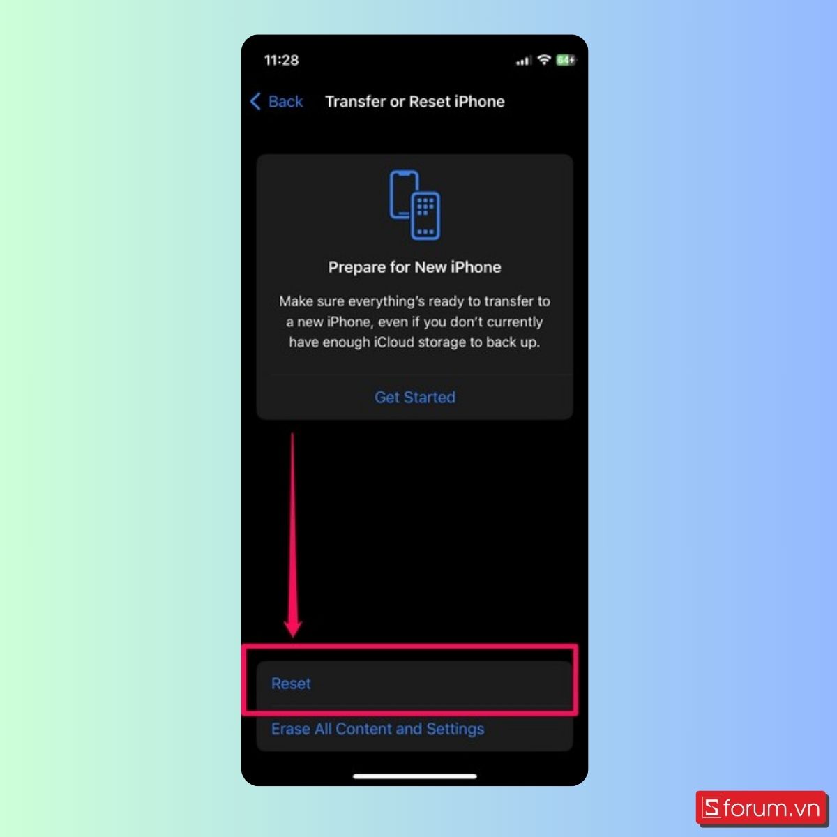 Đặt lại cài đặt mạng trên iPhone của bạn - Bước 4
