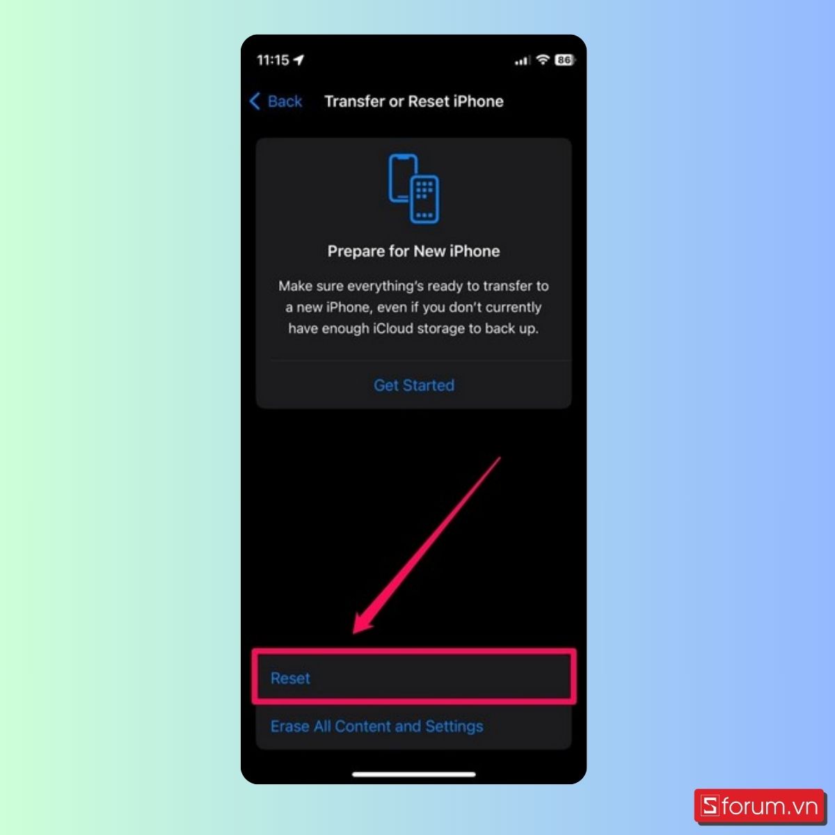 Đặt lại tất cả cài đặt trên iPhone của bạn - Bước 4