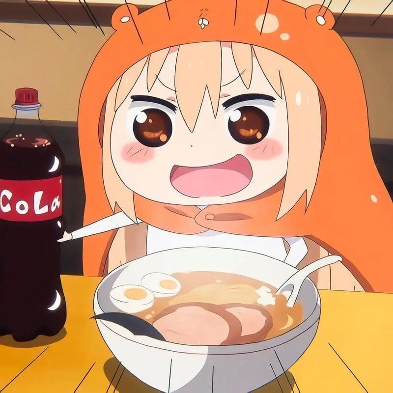 Hình ảnh đại diện Avatar anime cute ham ăn