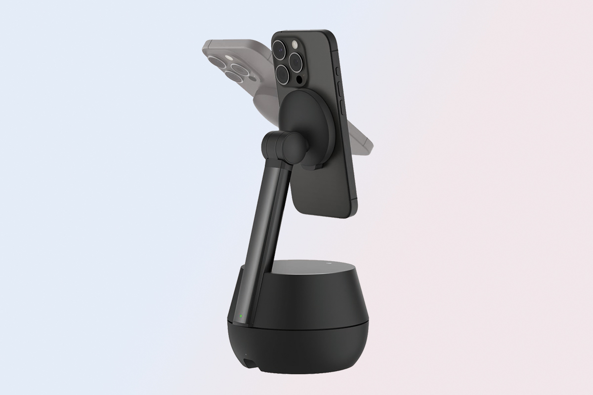 Belkin Auto-Tracking Stand Pro có khả năng xoay 360 độ và 90 độ nghiêng