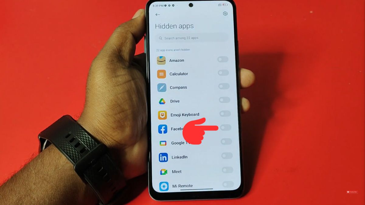 Cách ẩn ứng dụng trên Redmi Note 13 - bước 3
