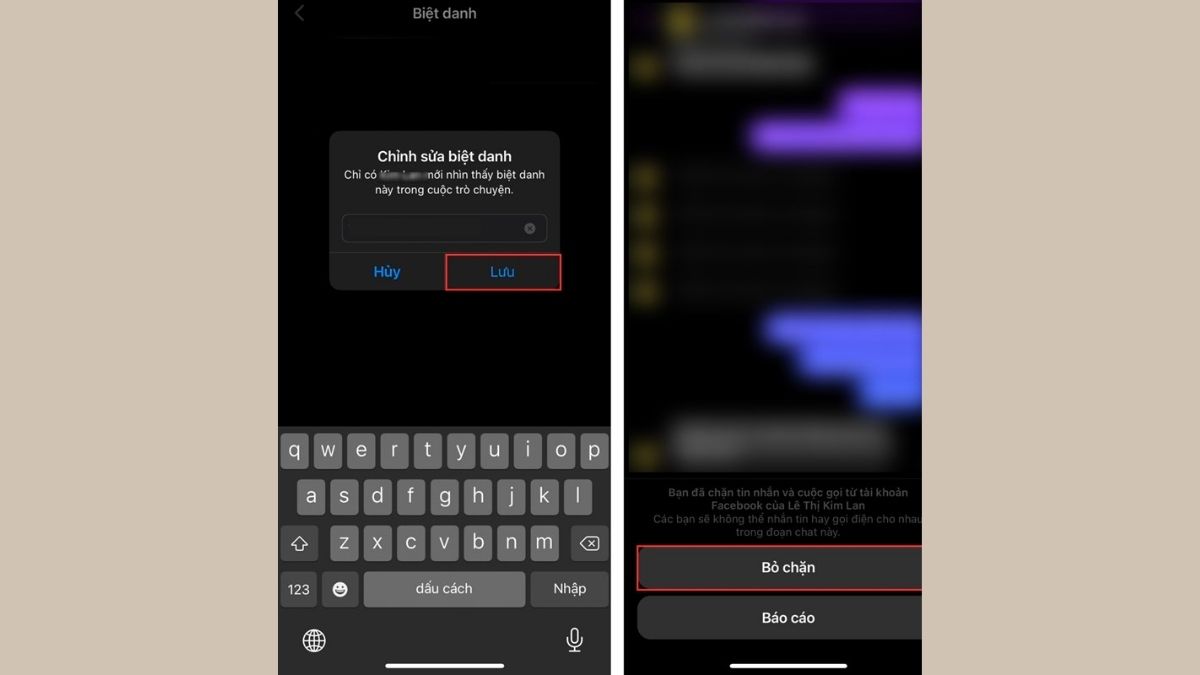Cách đặt biệt danh, nickname trên Messenger mà không ai biết bước 5