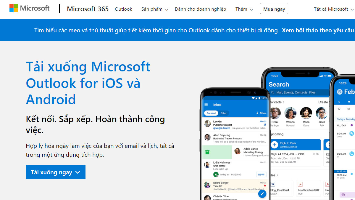 Hướng dẫn cài đặt Outlook bước 3
