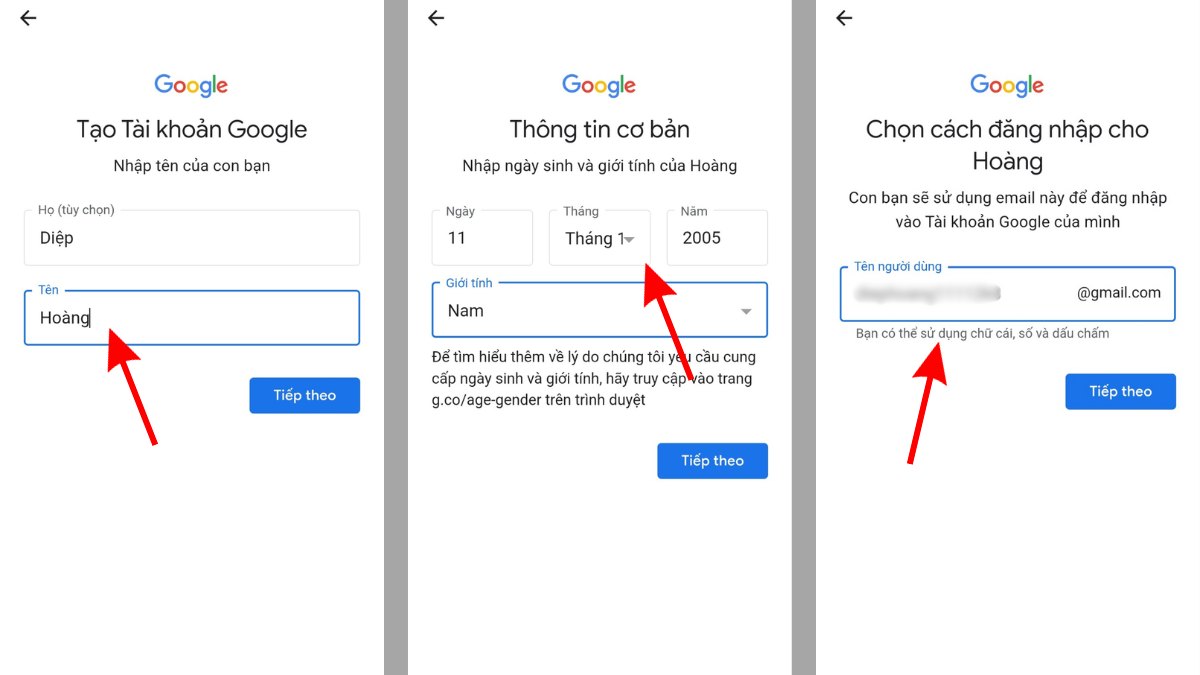 Cách tạo tài khoản Family Link trên điện thoại của cha mẹ bước 2