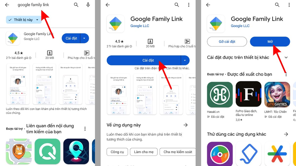 Cách tải Google Family Link trên Android