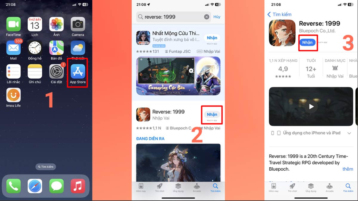 Cách tải Reverse 1999 trên điện thoại iOS