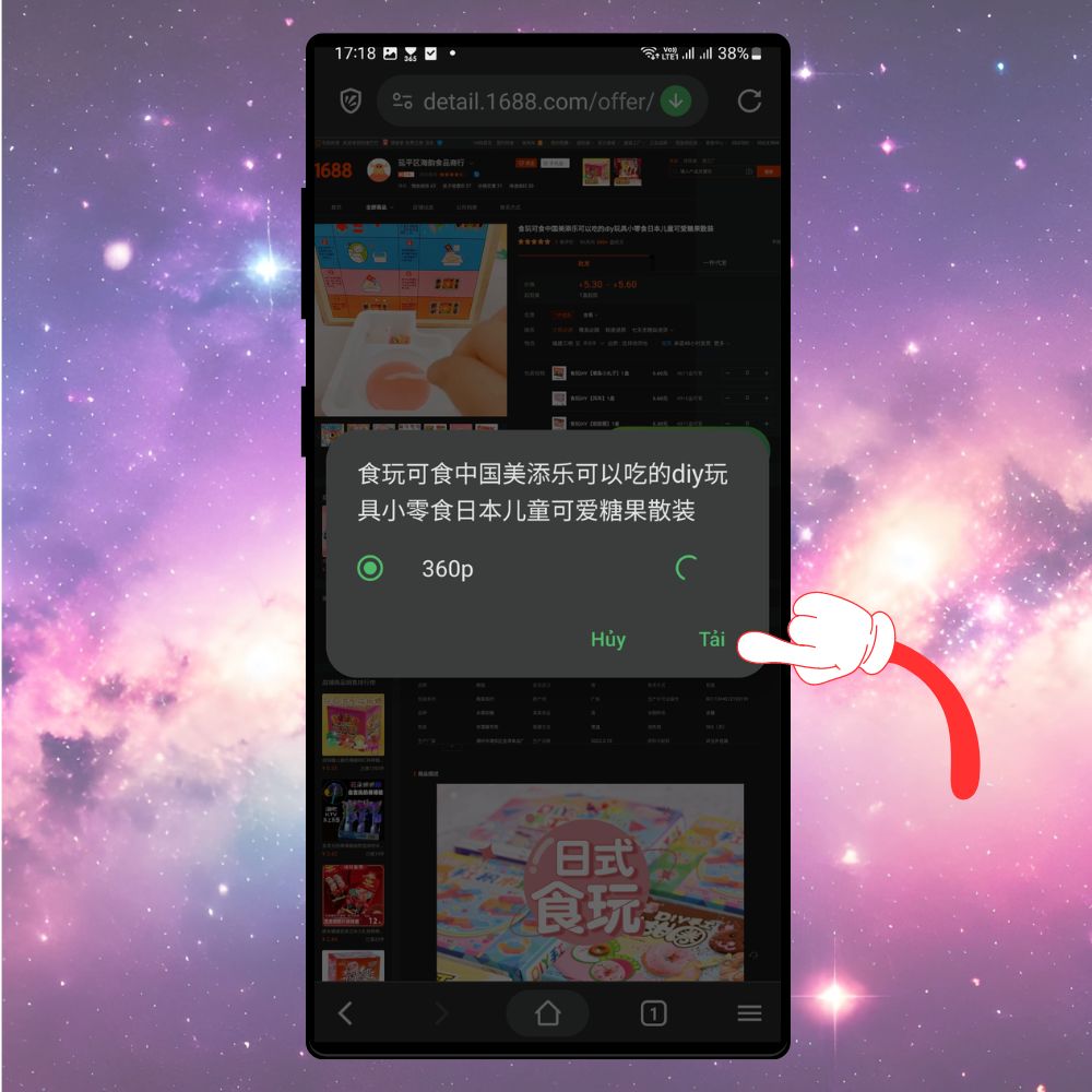 Cách tải video trên 1688 về điện thoại 7