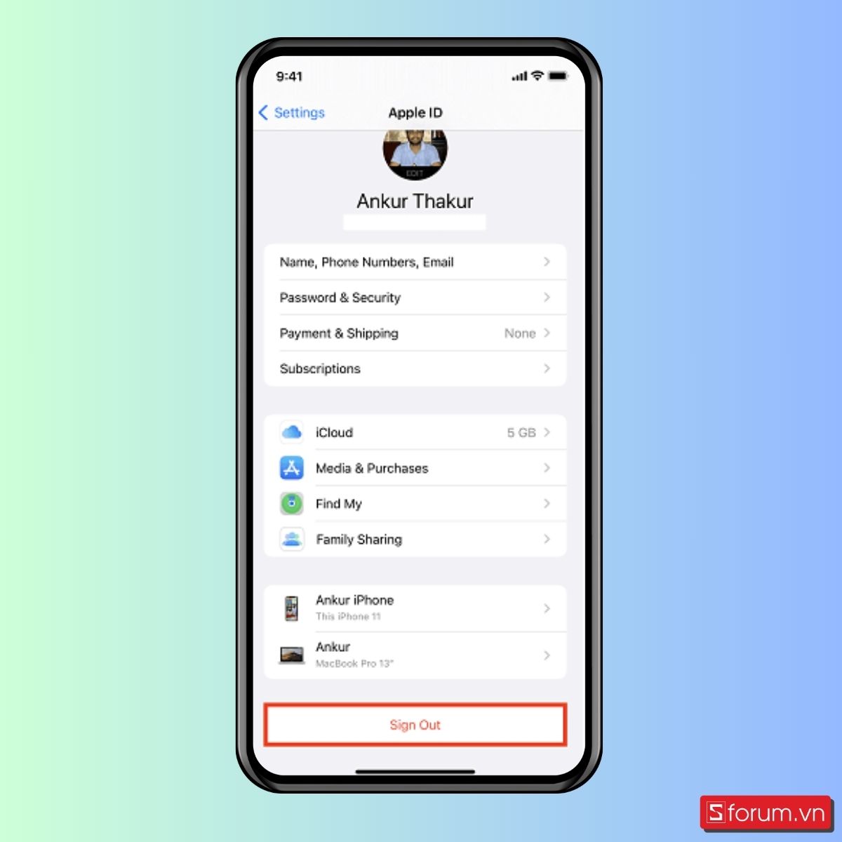 Cách xoá iCloud trên iPhone cũ - bước 2