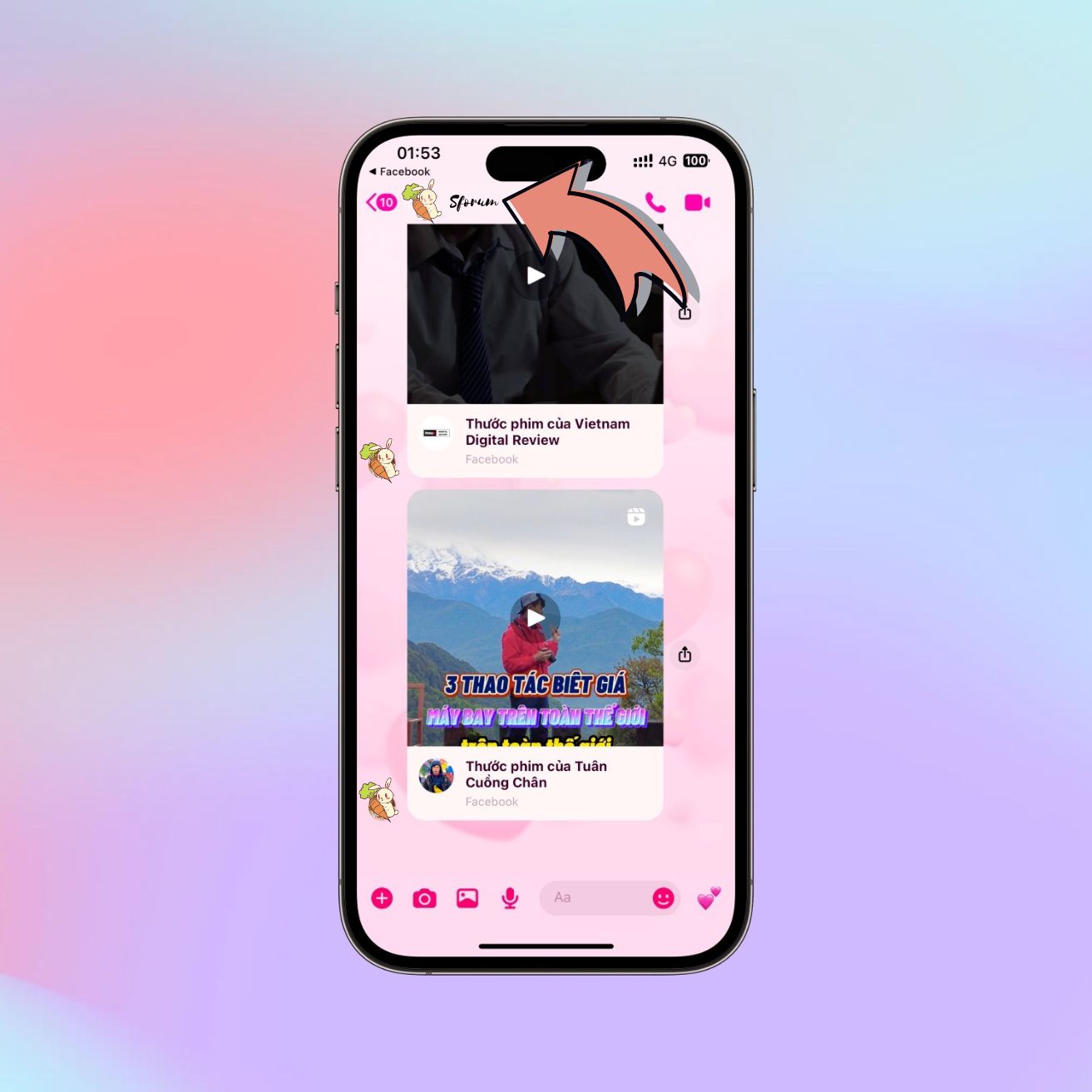 Hướng dẫn cách đổi chủ để Tết cực đẹp trên Messenger
