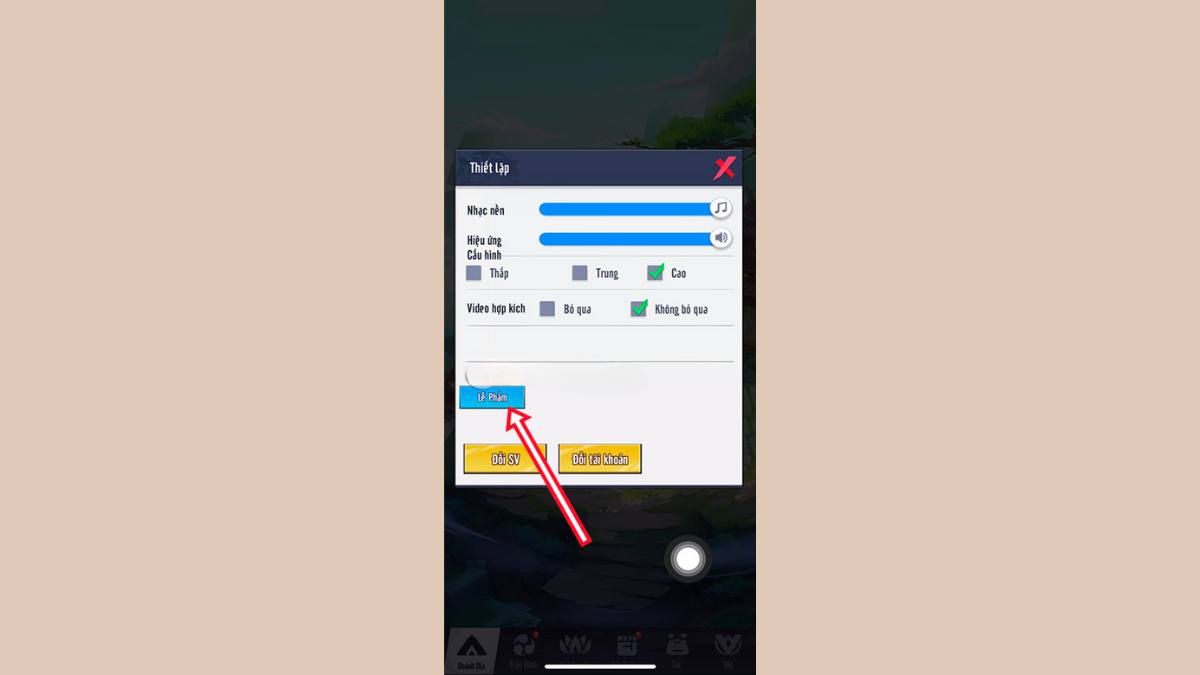 Cách nhập code Alo ngộ không chi tiết bước 3