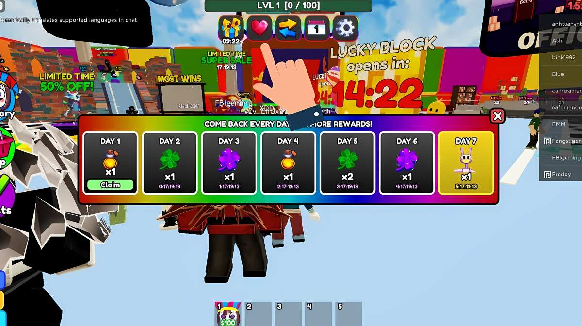 Hướng dẫn cách nhập code Circus Tower Defense bước 1