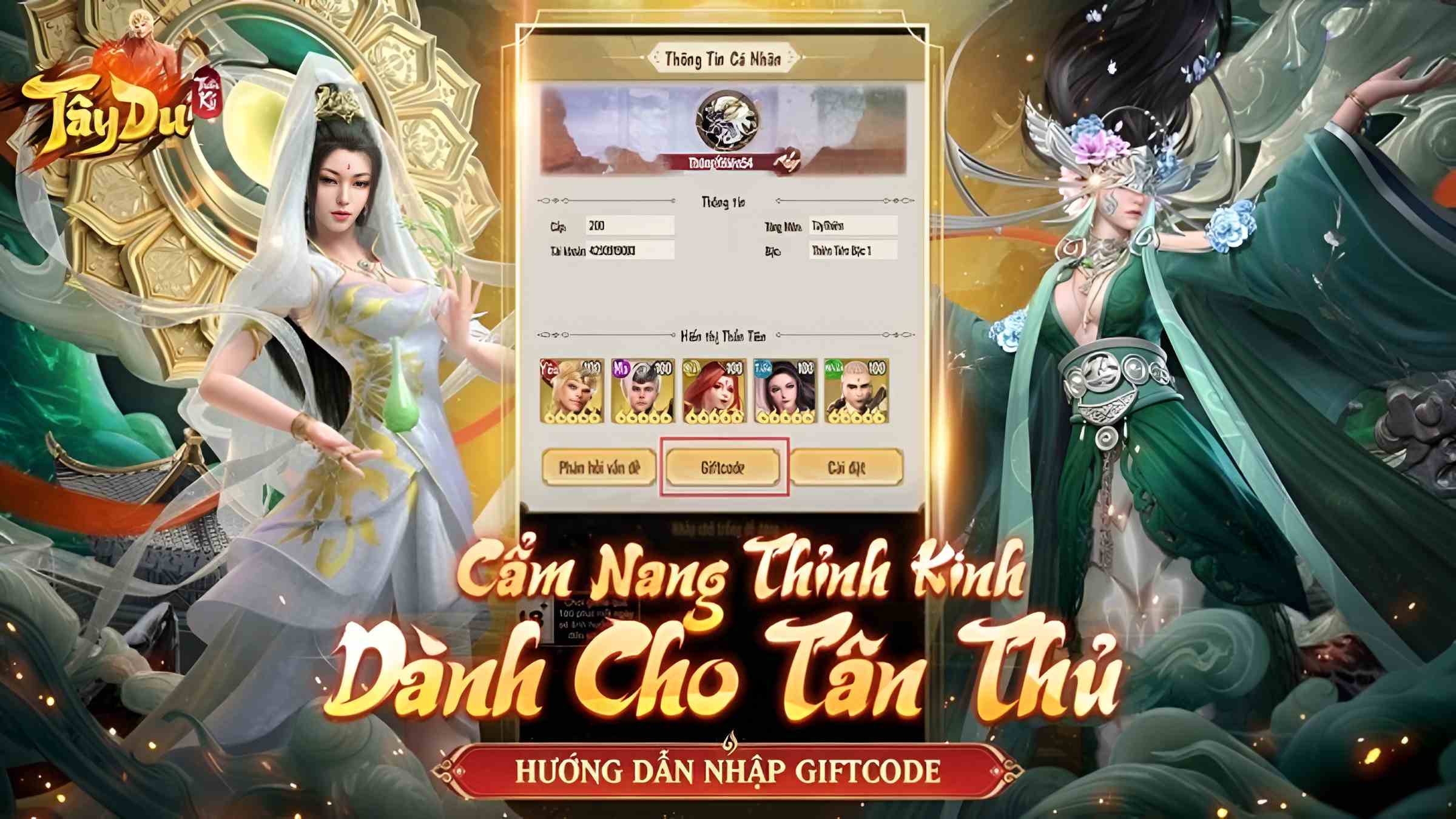 Hướng dẫn nhanh cách nhập mã code Tây Du Thần Ký mới nhất