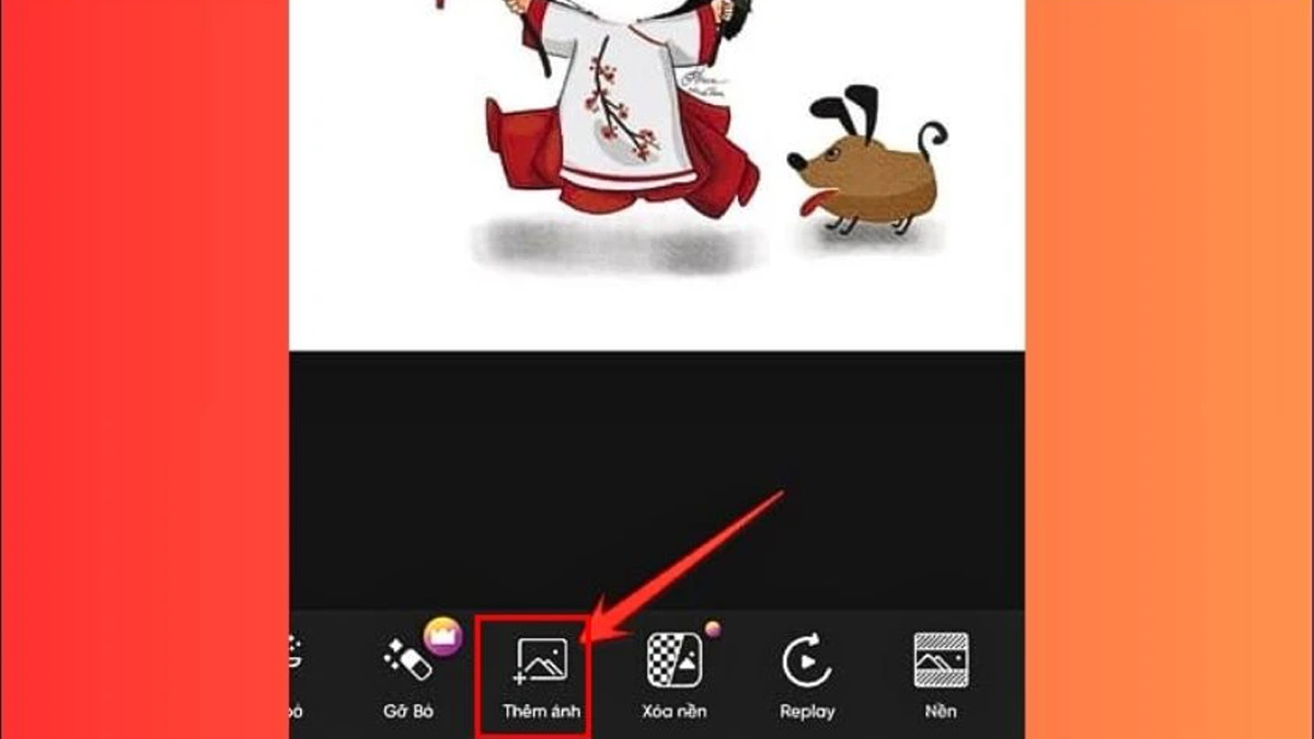 Cách ghép ảnh Tết với App PicsArt bước 2