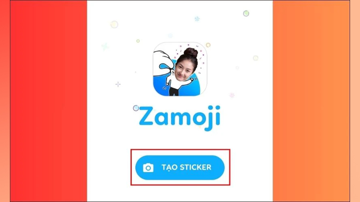 Cách ghép ảnh Tết với App Zamoji bước 1