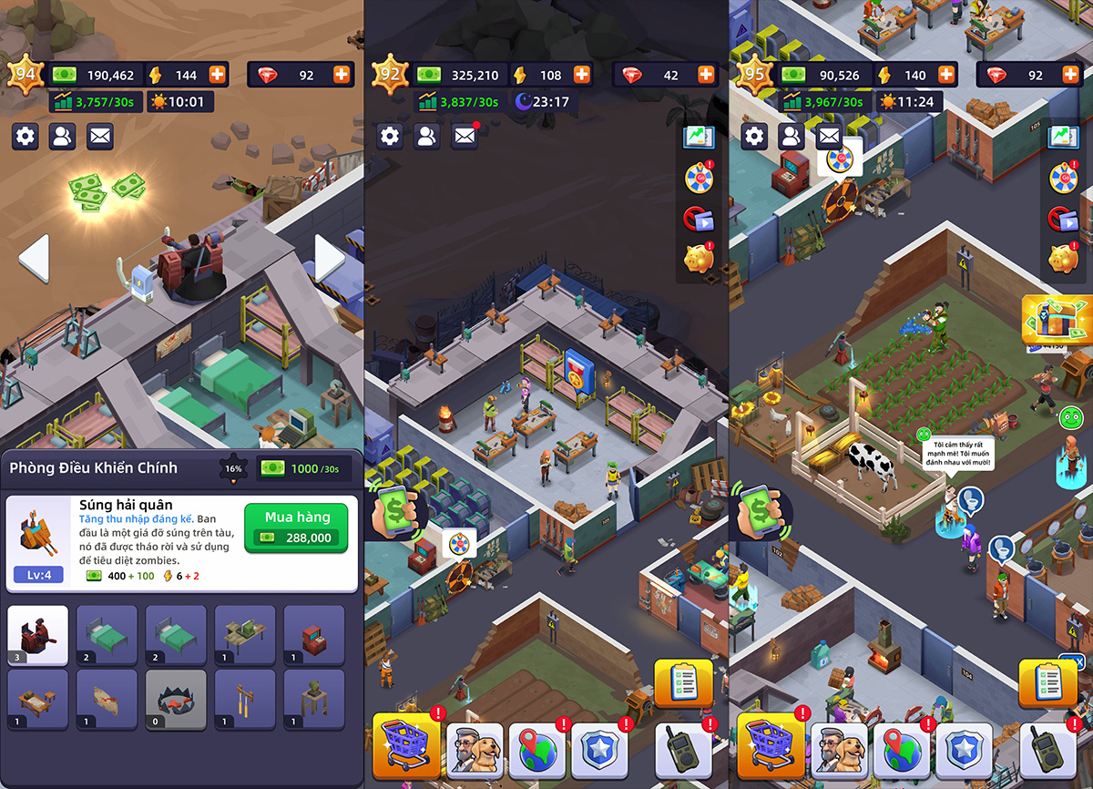 Giới thiệu Idle Survivor Fortress Tycoon - Pháo đài thời tận thế zombie