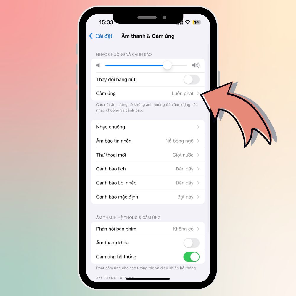 Cách tùy chỉnh âm cảnh báo trên iPhone 2