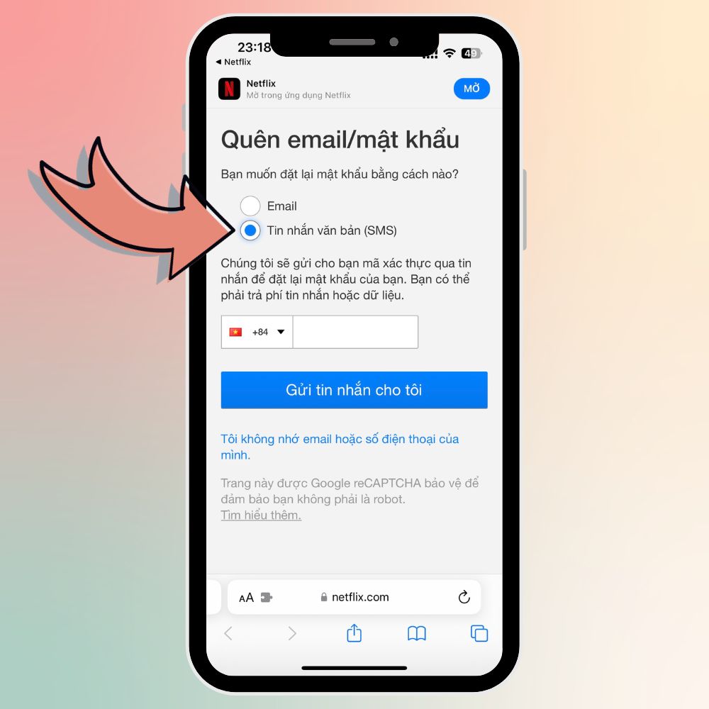 Đổi mật khẩu cho tài khoản 3