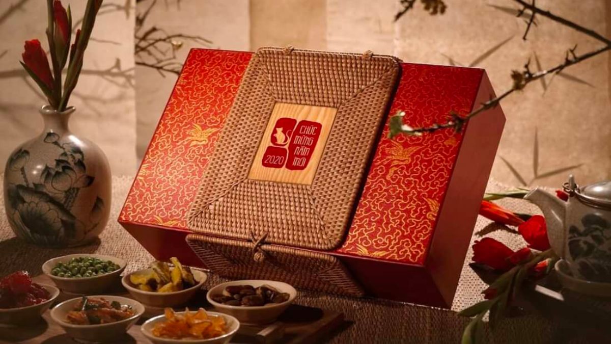 Các mẫu hộp quà Tết đẹp, sang trọng