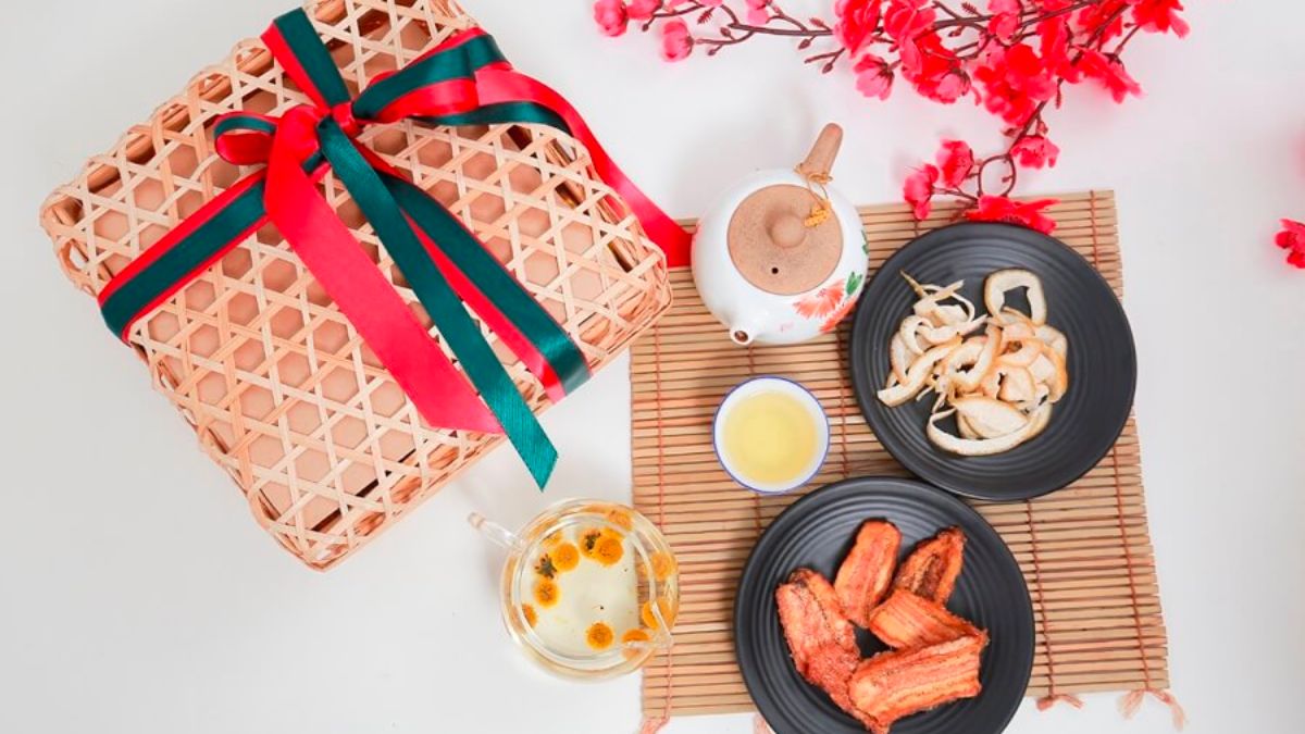 Các mẫu hộp quà Tết đẹp, sang trọng