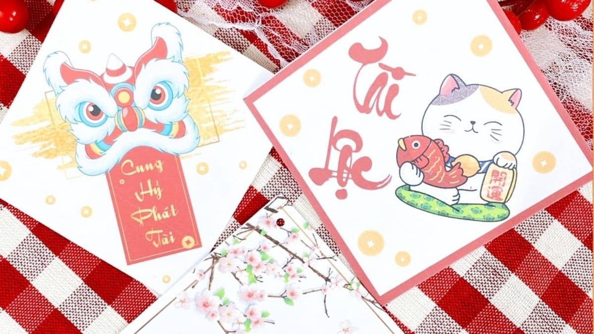 mẫu phụ kiện trang trí giỏ quà tết 2024