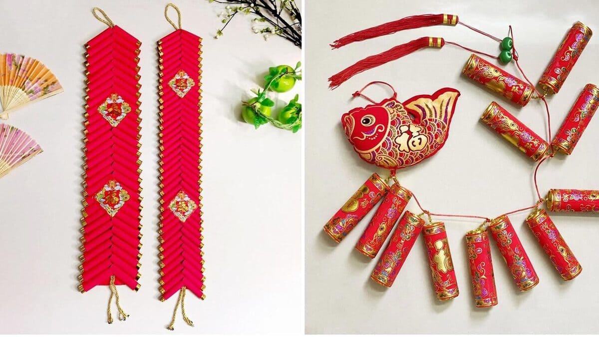 mẫu đồ phụ kiện trang trí giở quà tết