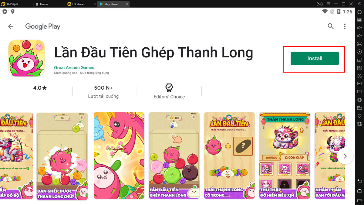 Cách tải Pitaya Merge: Fruit Fever trên PC bước 4