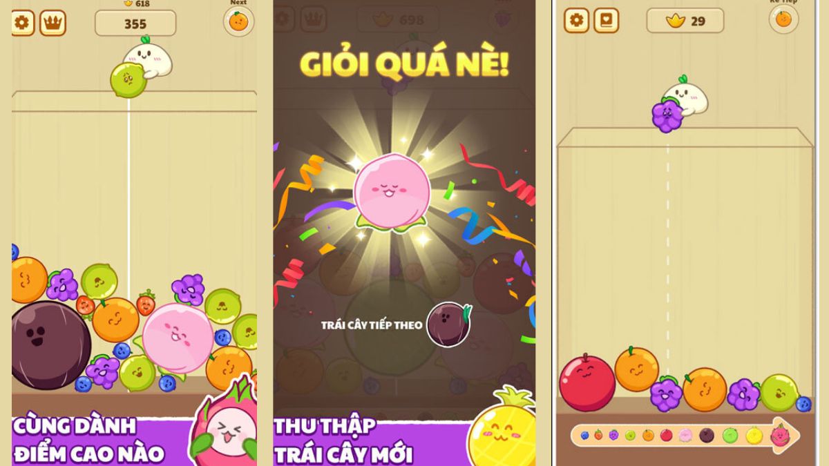 chơi game Pitaya Merge: Fruit Fever Thỏa sức tạo giống mới cùng màn ghép trái cây độc đáo