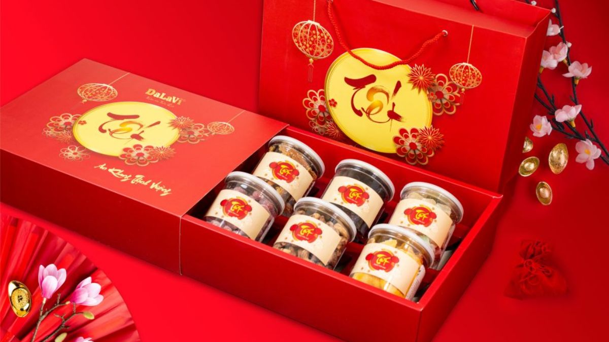 Hộp quà tết hạt dinh dưỡng - Top mẫu hộp quà Tết cao cấp, sang trọng