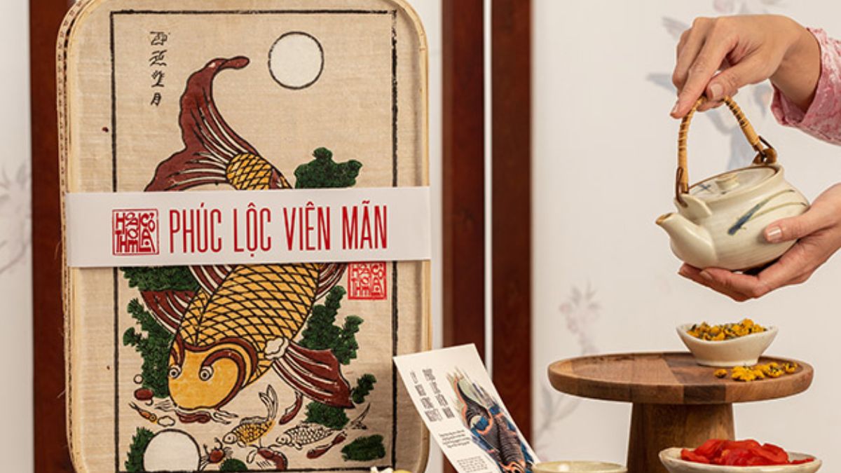 Hộp quà Tết Phúc Lộc Viên Mãn - top set quà tết giá rẻ sang trọng tặng doanh nghiệp