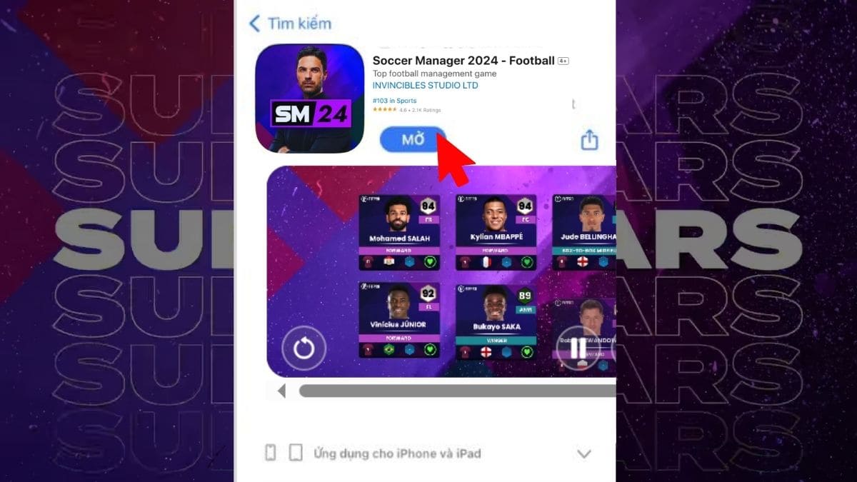 Cách tải Soccer Manager 2024 trên điện thoại iOS bước 4