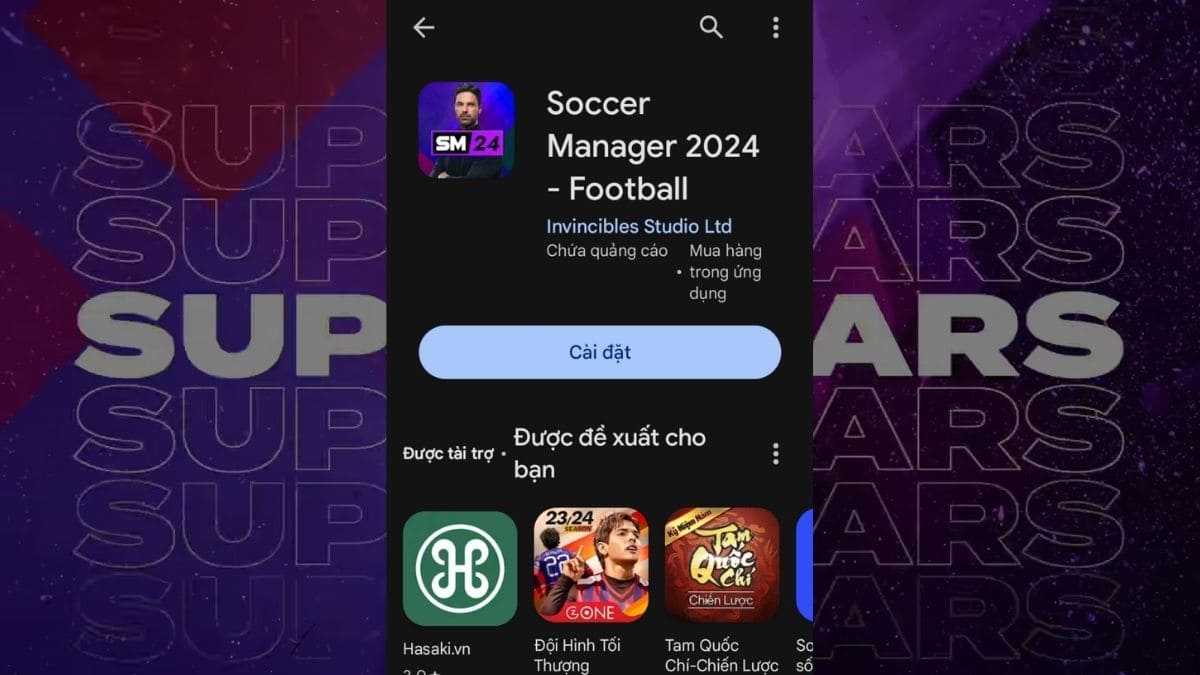 Cách tải Soccer Manager 2024 trên điện thoại Android bước 3