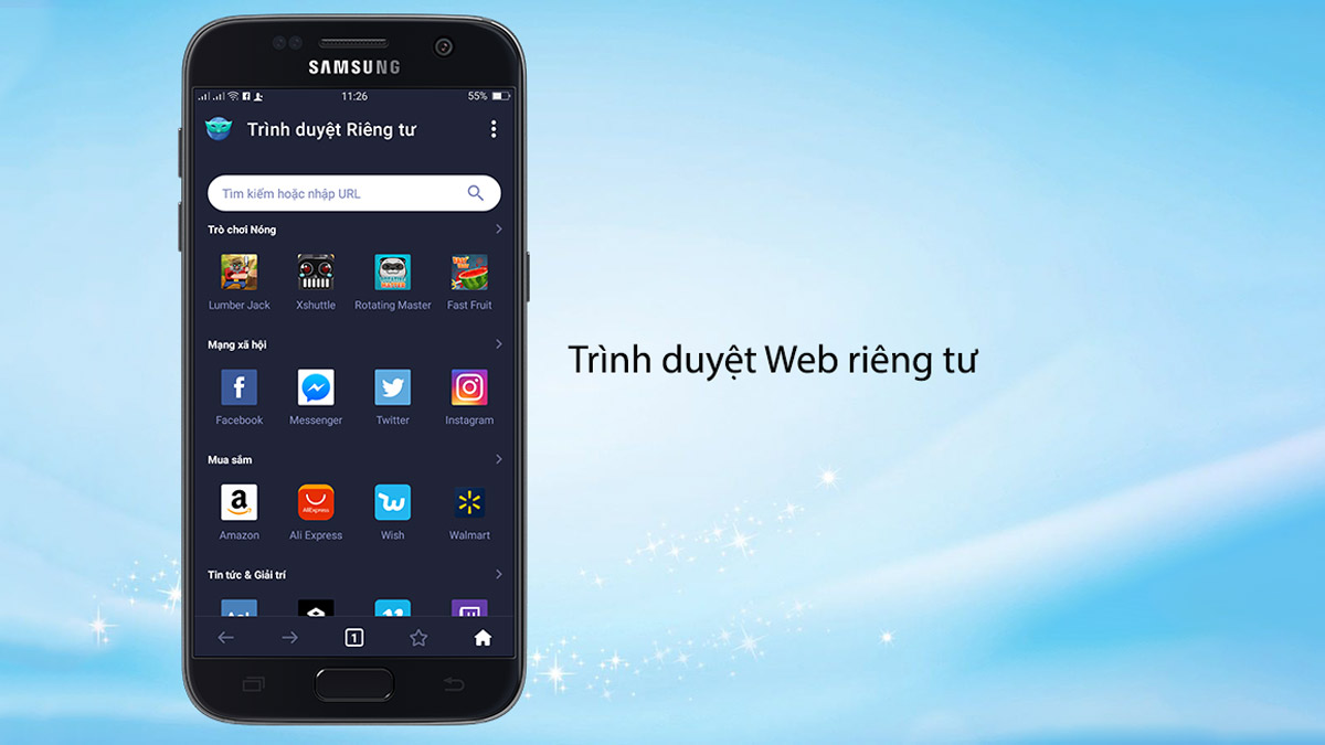 Đặc trưng tích hợp trình duyệt web riêng tư của AppLock