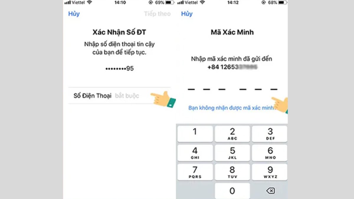 Cách đăng nhập iCloud không cần mã xác nhận bước 2