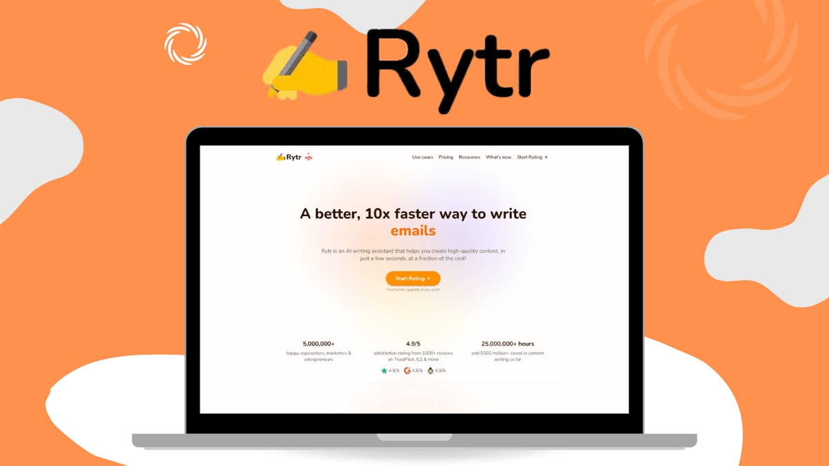 Phần mềm trí tuệ nhân tạo Rytr