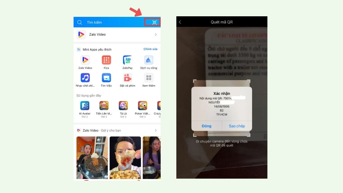 Tra cứu bằng lái xe bằng mã QR