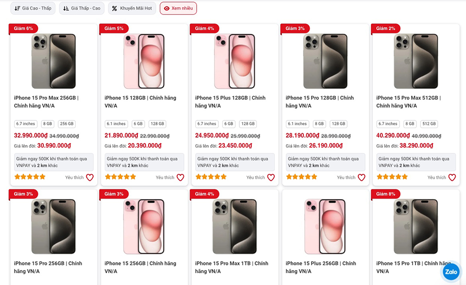 Trả góp iPhone Không lãi suất - Không phí chuyển đổi