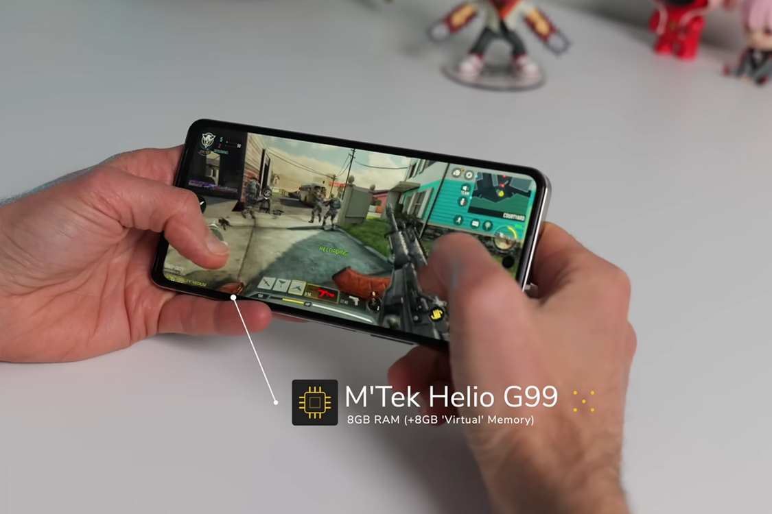 Máy được trang bị con chip Helio G99 được sản xuất bởi MediaTek