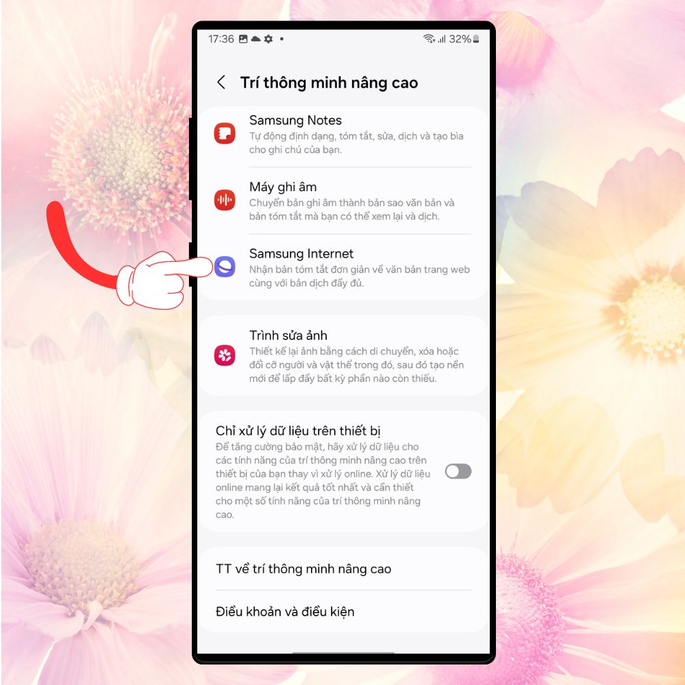Cách sử dụng tính năng Trình duyệt thông minh trên Samsung Galaxy S24 Series 3