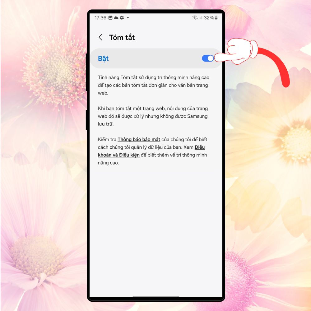 Cách sử dụng tính năng Trình duyệt thông minh trên Samsung Galaxy S24 Series 5
